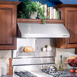 range hood with heat lamps